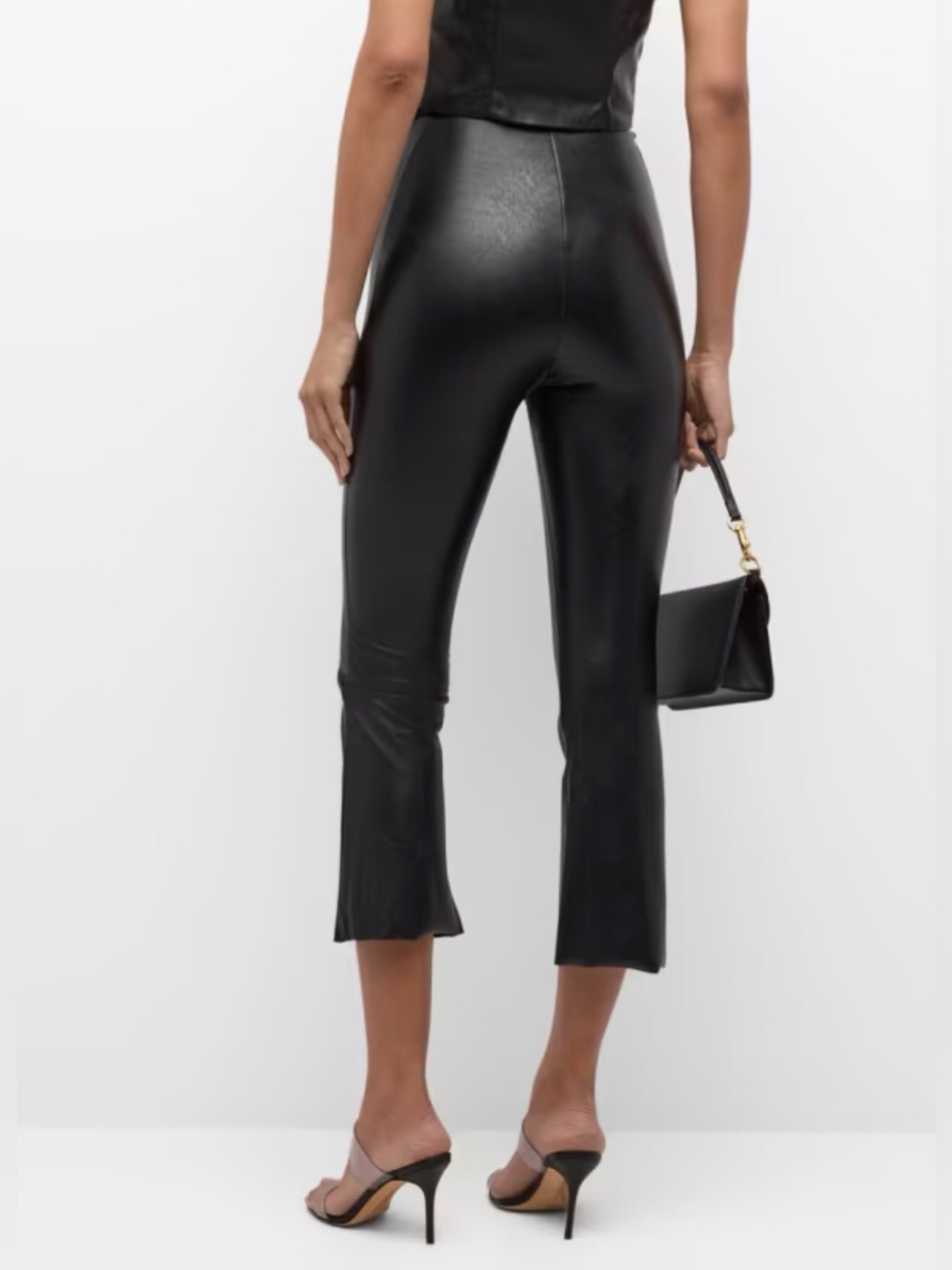 Commando Faux Leather Crop Flare Pants NWT sz XS - Picture 2 of 9